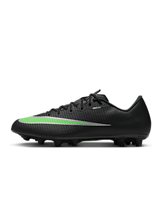 Nike サッカーシューズ ブラック/グリーン Nike Mercurial Vapor 17 Academy Hard-Ground Low-Top Soccer Cleats